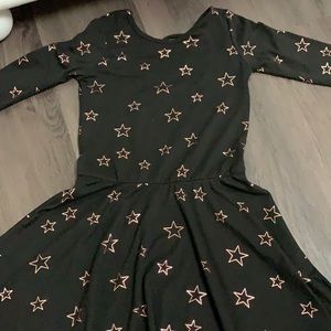 Pixie Lane Black & Gold Star Dress